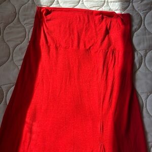 Love, Fire jersey maxi split skirt